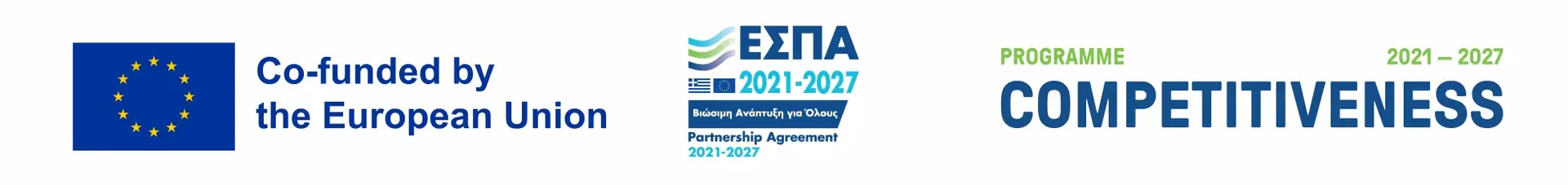 ESPA 2021-2027, Competitiveness Programme – Co-financed by the European Union